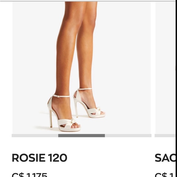 Jimmy Choo Rosie Satin Ivory 120 Heel - Picture 4 of 7